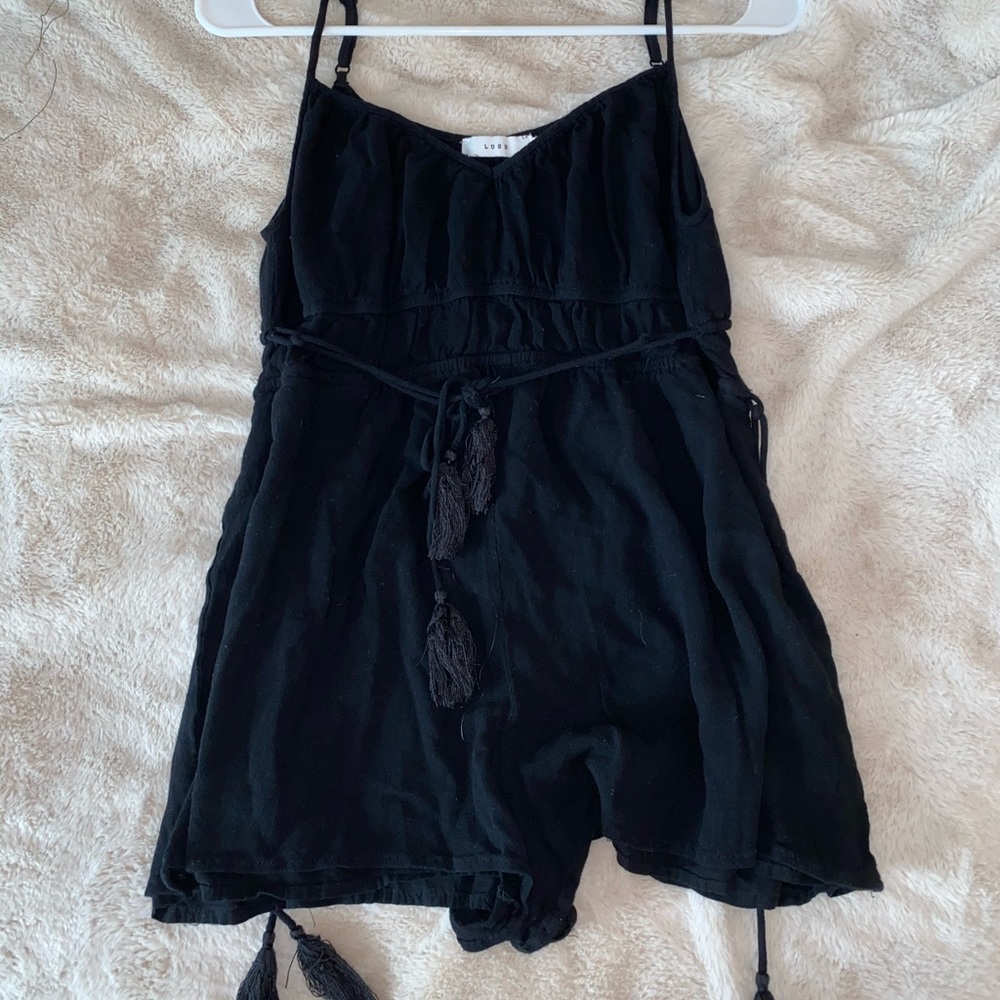Lush Black Romper
